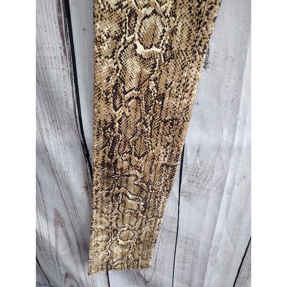 Tory Burch Snakeskin Python Print Super Skinny Jeans Women Size 26 35" TALL LONG - Picture 5 of 15